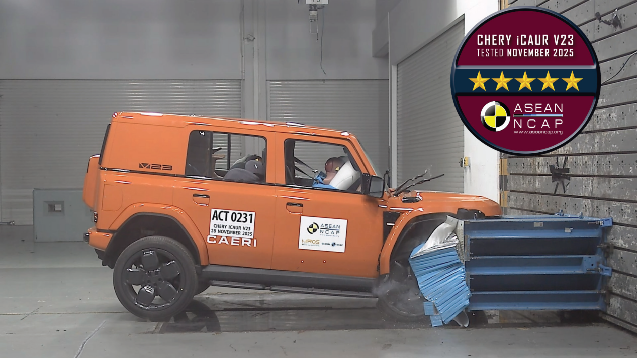 icar v23 raih 5 bintang asean ncap,