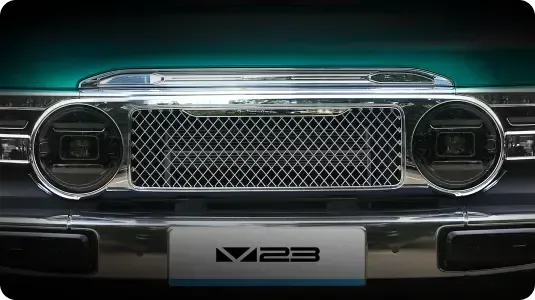 v23 pro exterior 2 retro chrome grille